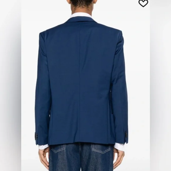 NWT $398 HUGO single-breasted wool-blend blazer sz 42L - Picture 4 of 16